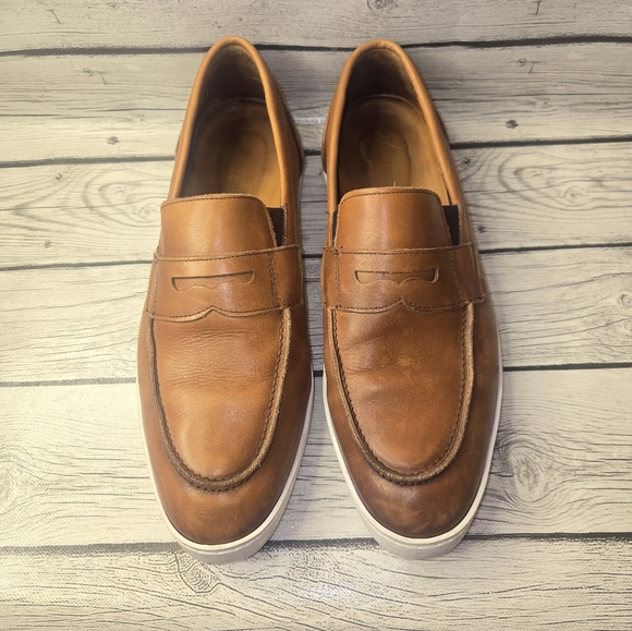 Allen Edmonds Randolph Penny Loafers Brown Leather Mens 9.5 D Made in USA Casual